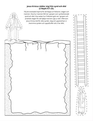 aktivitetssida: Jesus Kristus räddar mig från synd och död