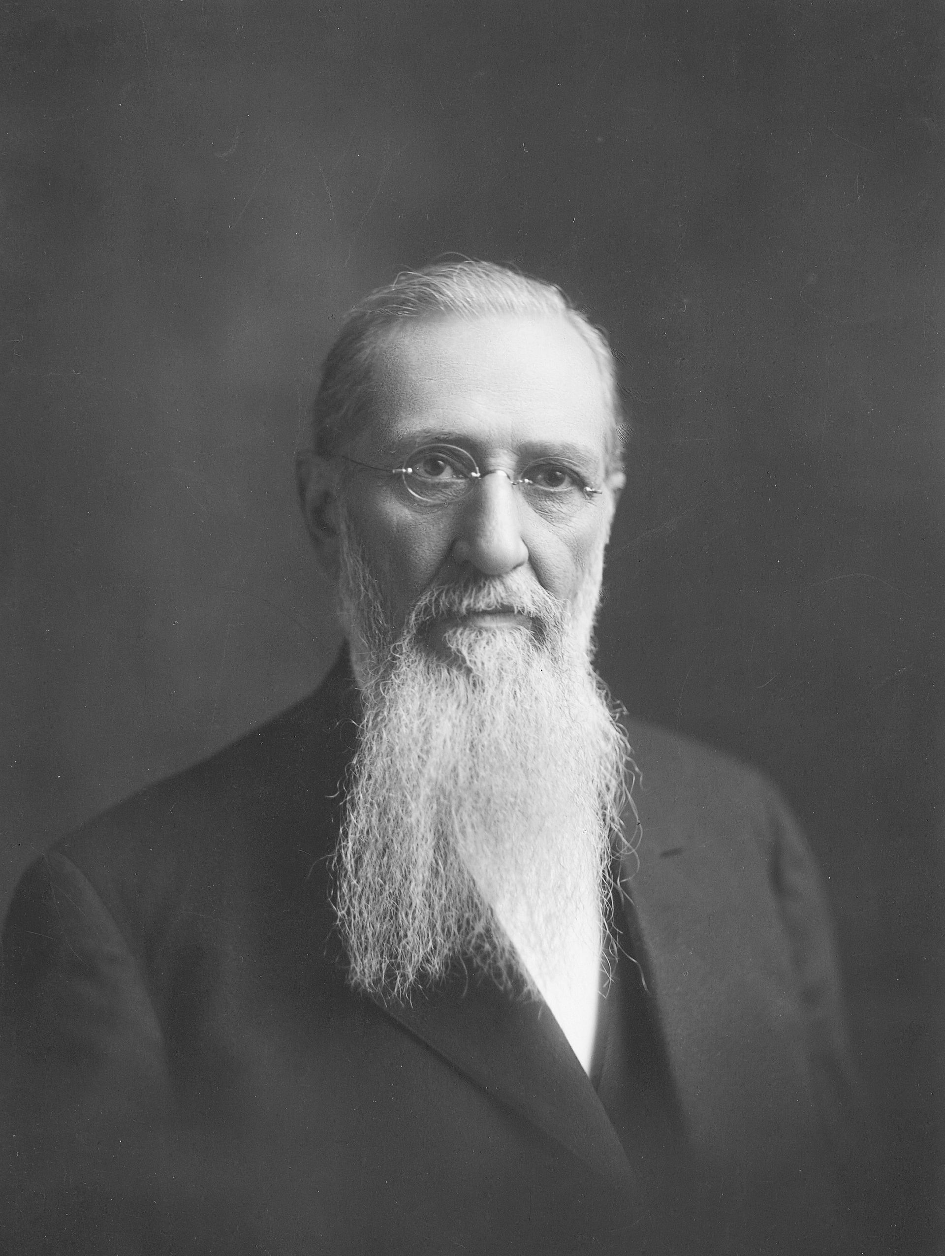 A historic photograph of Joseph F. Smith.