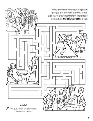Life of Adam and Eve coloring page