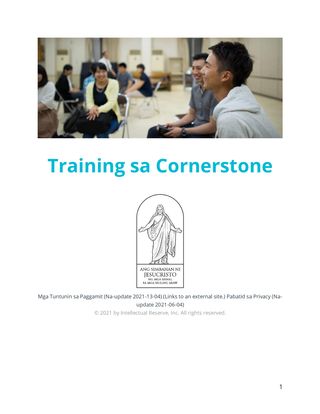 handout ng training sa cornerstone