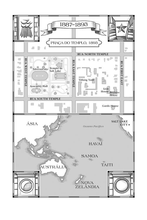 mapa da Praça do Templo, Oceania
