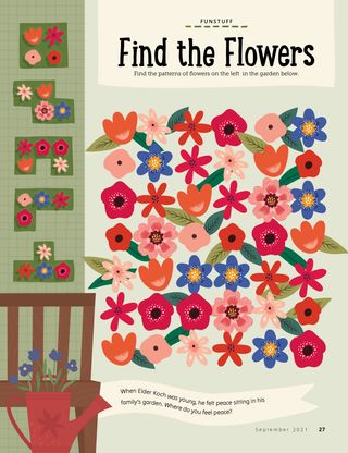 game with flower patterns