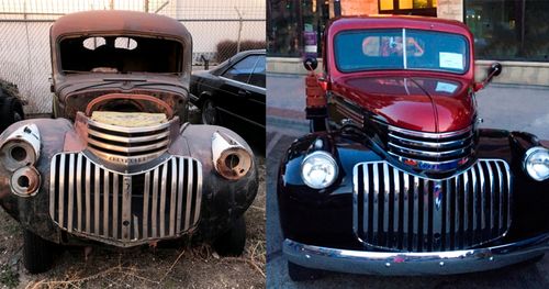 Um velho Chevy 1946