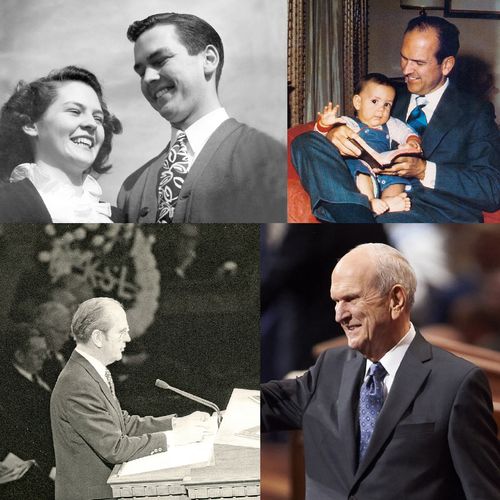 various scenes from life of President Russell M. Nelson