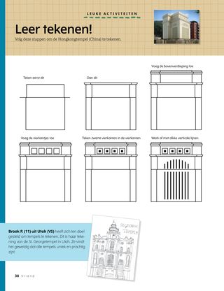 drawing instructions for temple