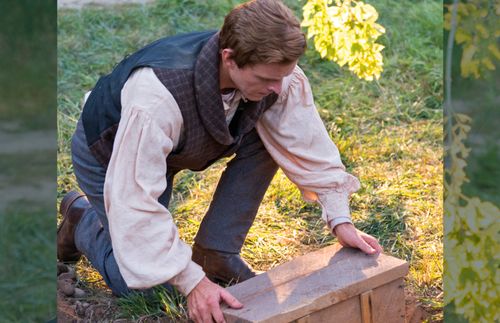 Joseph Smith burying his first child