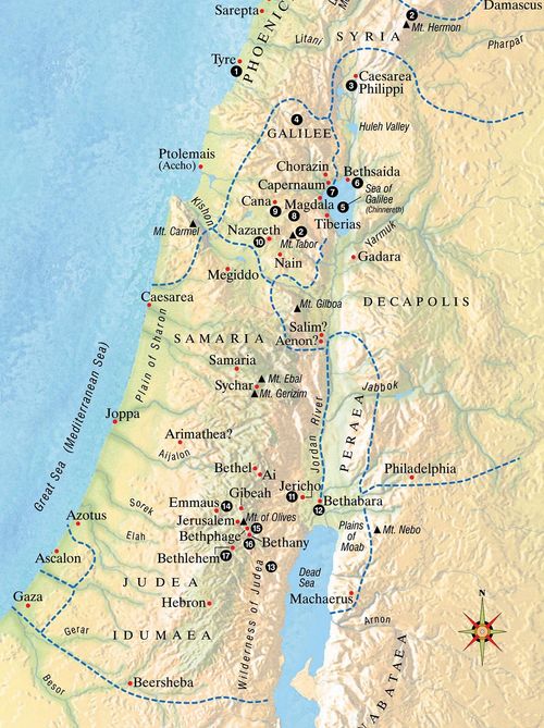 Map 11 - The Holy Land in New Testament Times