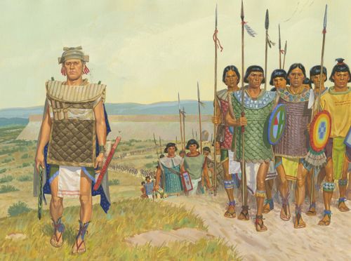 Helaman leading warriors