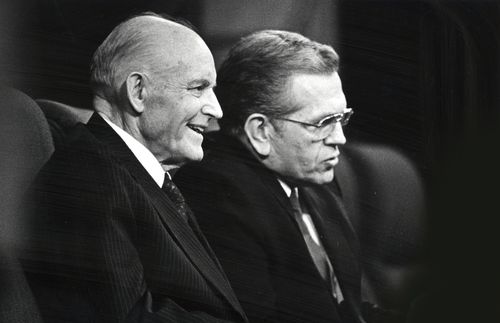 Howard W. Hunter and Boyd K. Packer