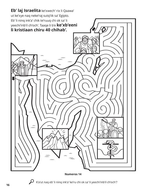 Forty Years in the Wilderness coloring page