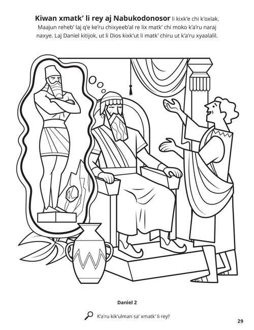 Daniel and the King’s Dream coloring page