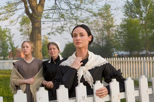 depiction of Emma Smith, Lucy Mack Smith, and Mary Fielding Smith