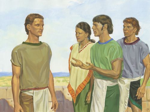 Nephites talking to Nephi