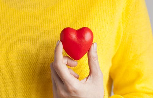 hand holding a heart shape