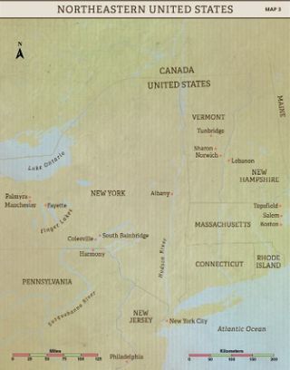 Map 3: Northeastern United States