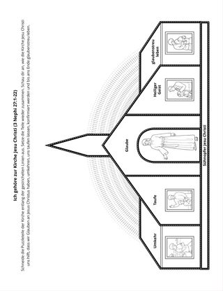 Seite mit der Aktivität: Ich gehöre zur Kirche Jesu Christi