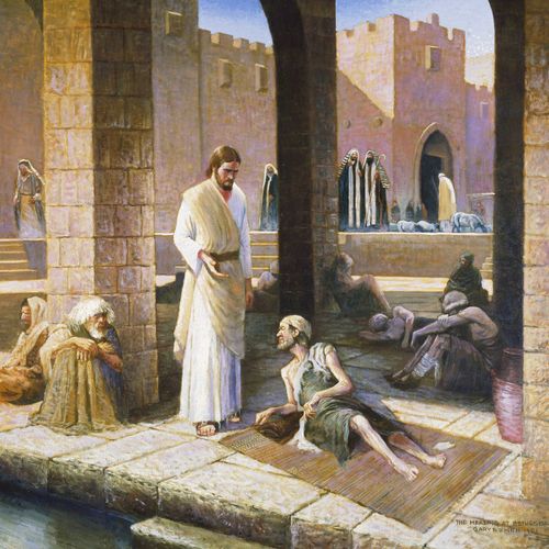 Jesus Christ healing the man at Bethesda