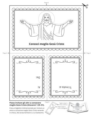 Pagina delle attività: Conosci meglio Gesù Cristo