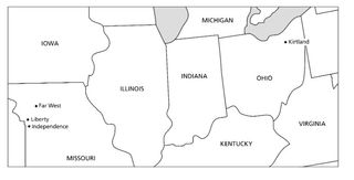 peta, Ohio sampai Missouri