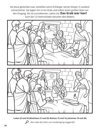 Jesus’s Burial coloring page
