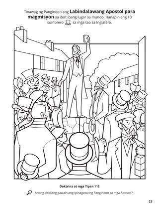 The Apostles Preached the Gospel to All Nations coloring page