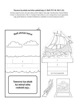 tegevusleht: Jumal aitab mul Tema käskudele kuuletuda