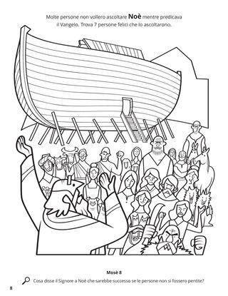 Noah Preached the Gospel coloring page