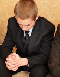 young man praying