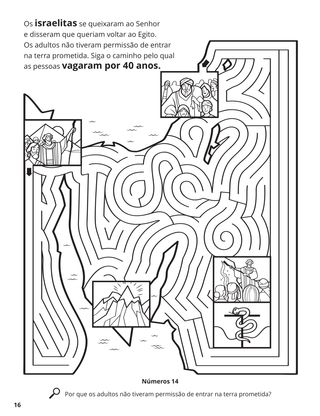 Forty Years in the Wilderness coloring page