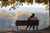 Couple on a bench