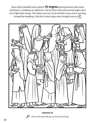 The Ten Virgins coloring page