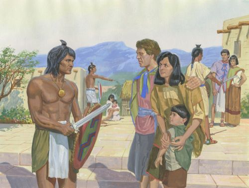 Lamanites capturing people