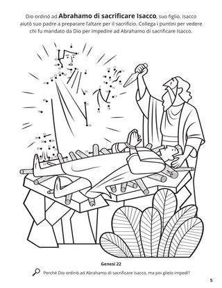 Abraham and Isaac coloring page