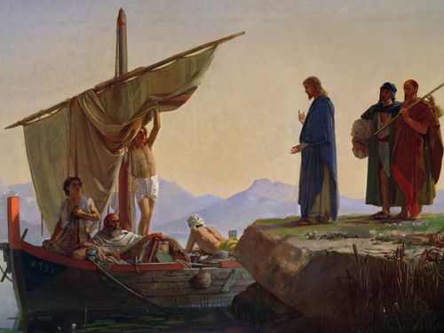 Jesús llama a los apóstoles a ser pescadores de hombres