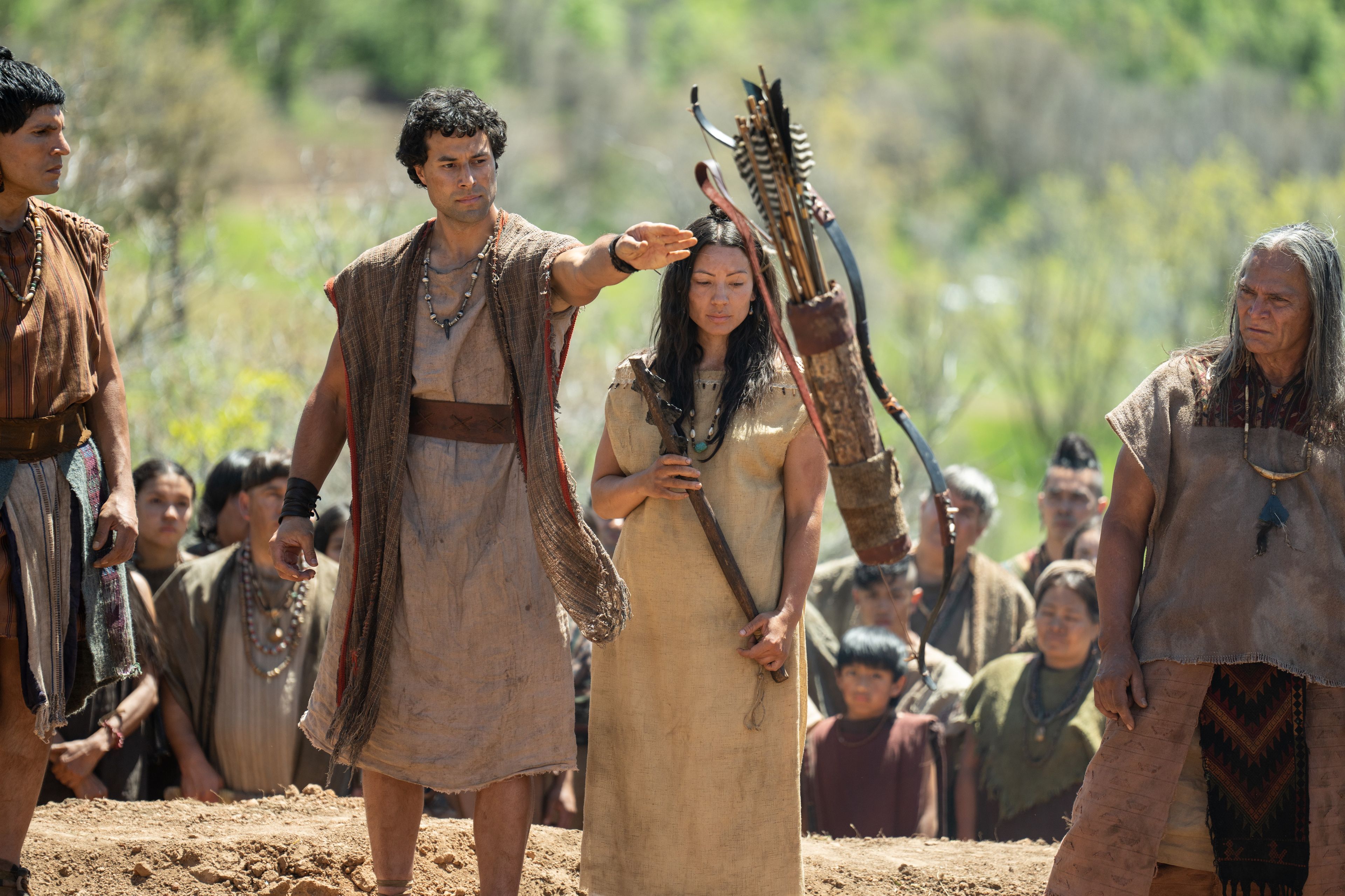 The people of Anti-Nephi-Lehi bury their weapons of war after making a covenant with the Lord.