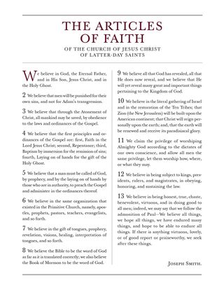 The Articles of Faith