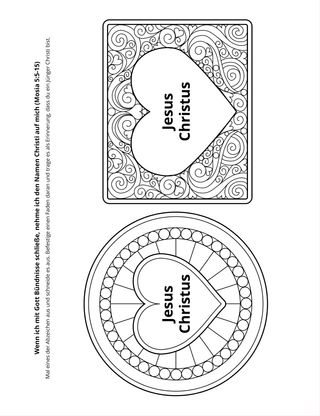 Seite mit der Aktivität: Wenn ich mit Gott Bündnisse schließe, nehme ich den Namen Christi auf mich