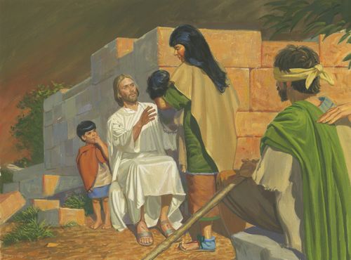 Jesus healing child