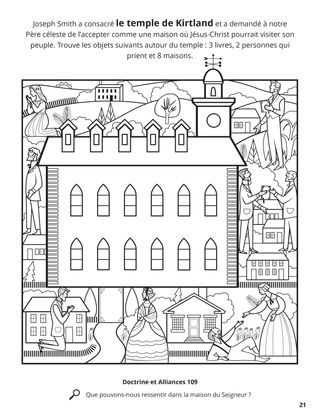 Kirtland Temple Dedication coloring page