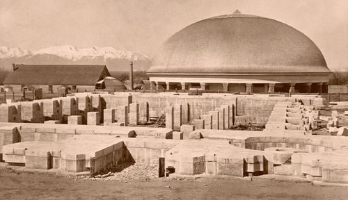 Los cimientos del Templo de Salt Lake