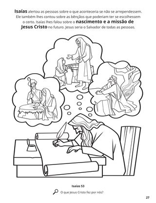 Isaiah’s Prophecies of Jesus Christ coloring page