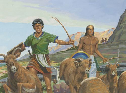 Lamanites scattering flock