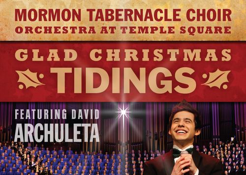 Cover of a Mormon Tabernacle Choir Bluray. Glad Christmas Tidings.