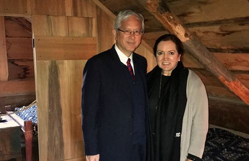 Elder and Sister Gong in Smith home