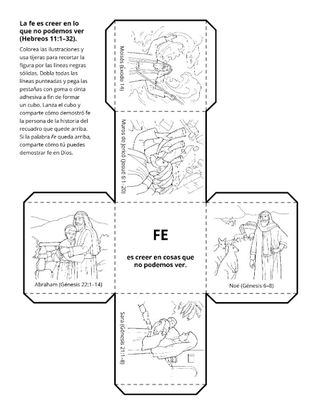 Hoja de actividades: La fe es creer en lo que no podemos ver