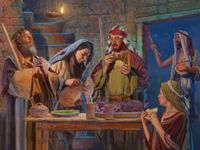 Israelite family and meal