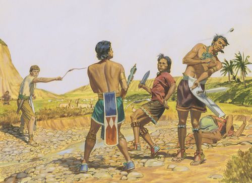 Ammon killing robbers