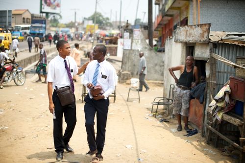 Missionaries Talking in Africa