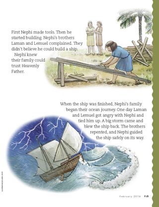 Nephi’s Family Crosses the Ocean, 2