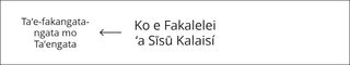 fakatātā, Fakalelei ʻa Sīsū Kalaisí konga 1